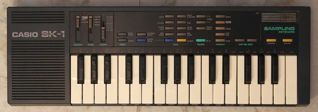 casio sk 1 top Right Music Records